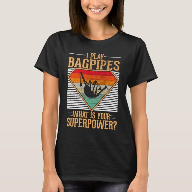 T-shirt Bagpipe Musicien Funny Bagpipe Player Humour (Devant)