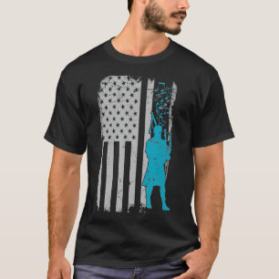 T-shirt Bagpiper USA Flag Piper ou Honor Guard Bagpipe Pla