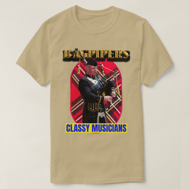 T-shirt Bagpipers Classy Musiciens 15 (Design devant)