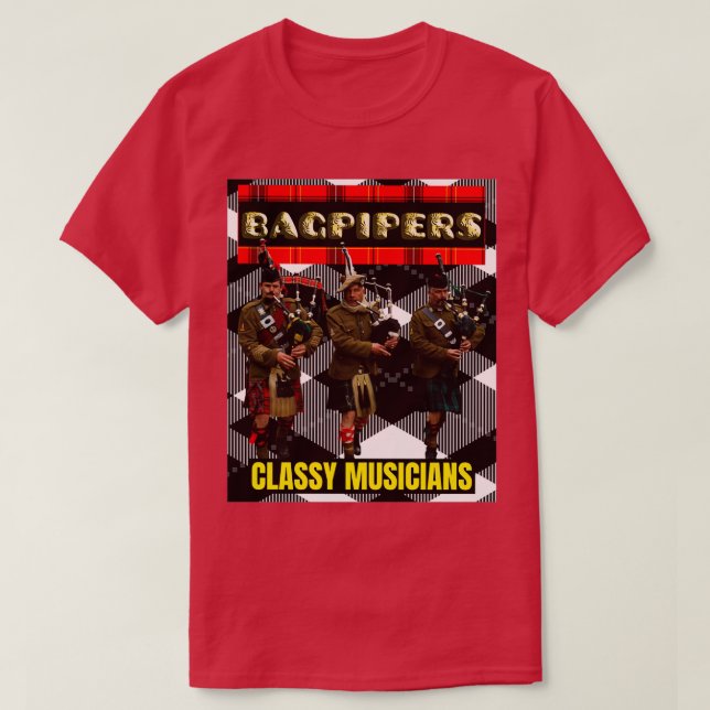 T-shirt Bagpipers Classy Musiciens 7 (Design devant)