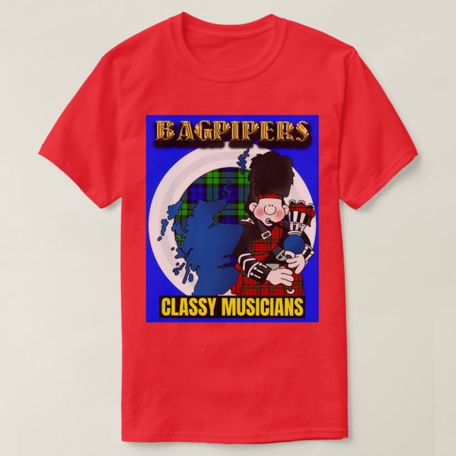 T-shirt Bagpipers Classy Musiciens 8 (Design devant)