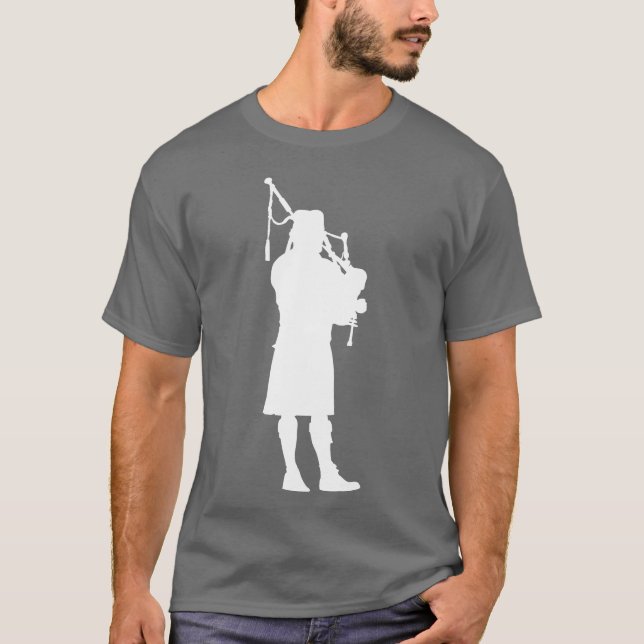 T-shirt Bagpipers Music Musician Scotland Scot Scotsman gi (Devant)
