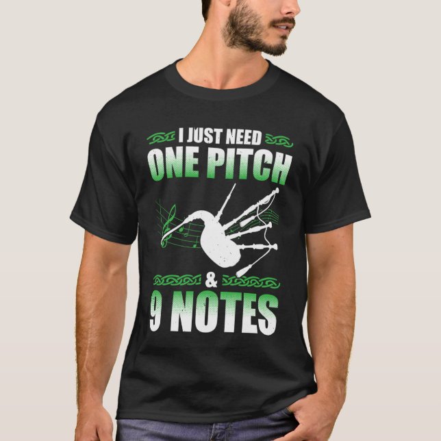 T-shirt Bagpipes For Bagpiperist Bagpipe Player Bagpiping  (Devant)