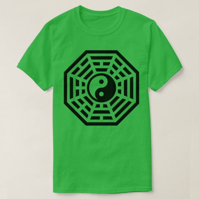 T-shirt Bagua Pakua Yin Yang Chi Feng Shui Martial Arts (Design devant)