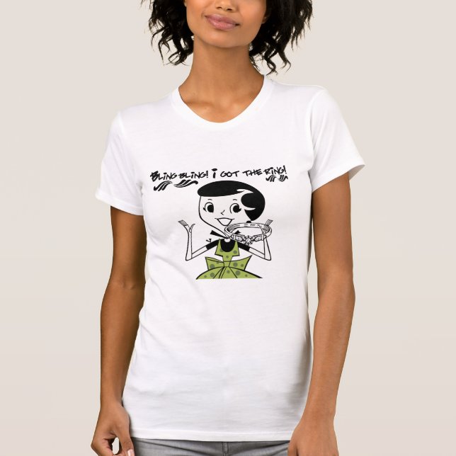 T-shirt Bague à billes rétro (Devant)