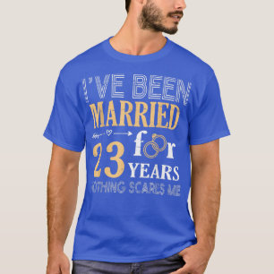 T-shirt Bague Couple Je Suis Marié Depuis 23 Ans Rien