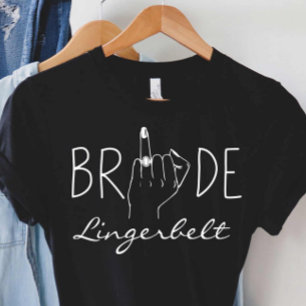 T-shirt Bague de doigt de fiançailles Cadeau de future mar