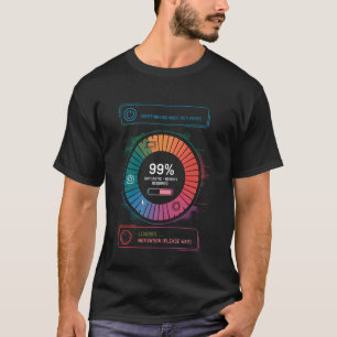 T-shirt Bague d'humeur numérique drôle surcharge sarcastiq