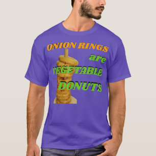 T-shirt Bagues amusantes d'oignon T beignets de légumes Yu