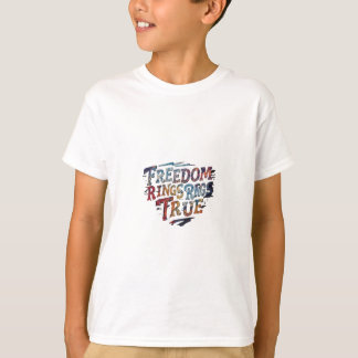 T-shirt Bagues de liberté vraies