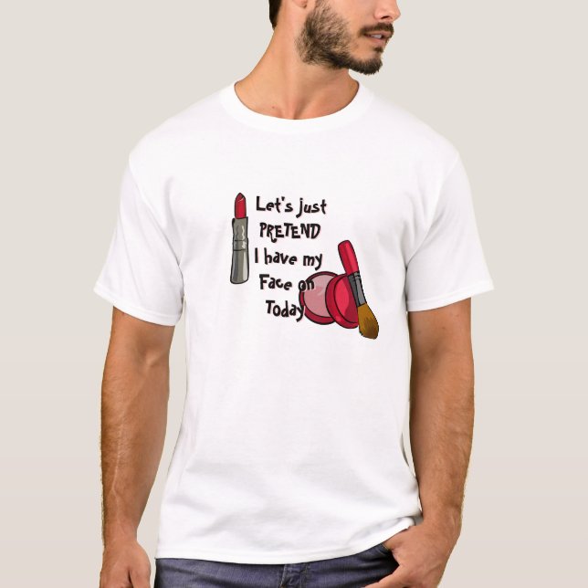 T-shirt Baguette à lèvres et chemise à chaux (Devant)