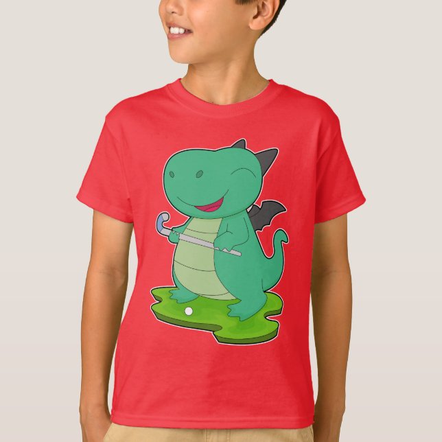 T-shirt Baguette de hockey sur gazon Dragon (Devant)