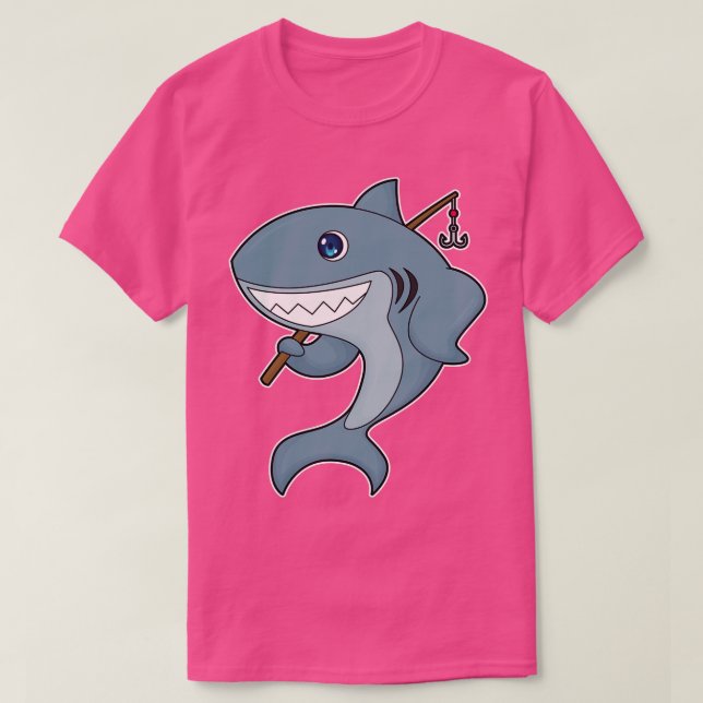 T-shirt Baguette de pêche Fisher (Design devant)