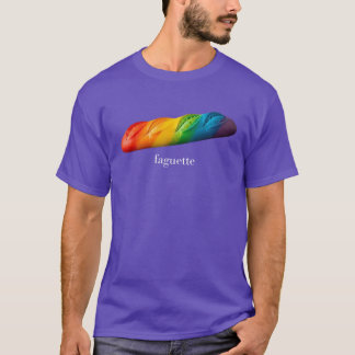 T-shirt Baguette Drôle Faguette Arc-en-ciel Mois de la fie