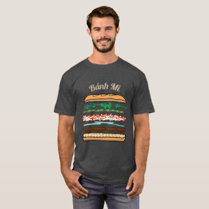 T-shirt Baguette vietnamienne de pain français de sandwic