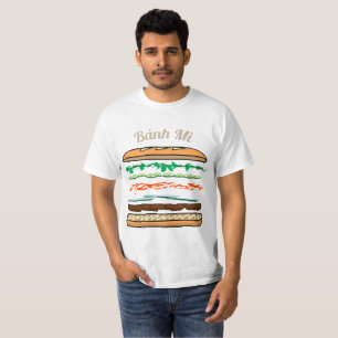 T-shirt Baguette vietnamienne de pain français de sandwich