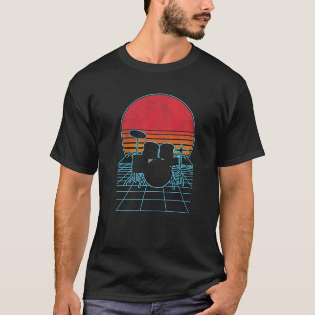 T-shirt Baguettes de tambour amusantes à tambour à tambour (Devant)
