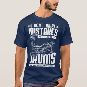 T-shirt Baguettes de tambour amusantes Musique Batterie