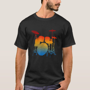 T-shirt Baguettes tambour Love Percussion Rock Tee