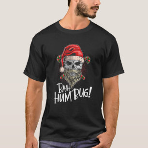 T-shirt Bah Humbug Casquette crâne Père Noël Favori bon