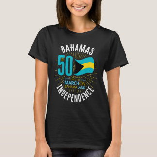 T-shirt Bahamas 50th Independence Bahamian Flag Nassau Bah
