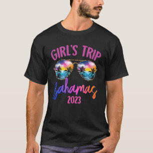 T-shirt Bahamas Caribe 2023 Girls Trip Lunettes de soleil