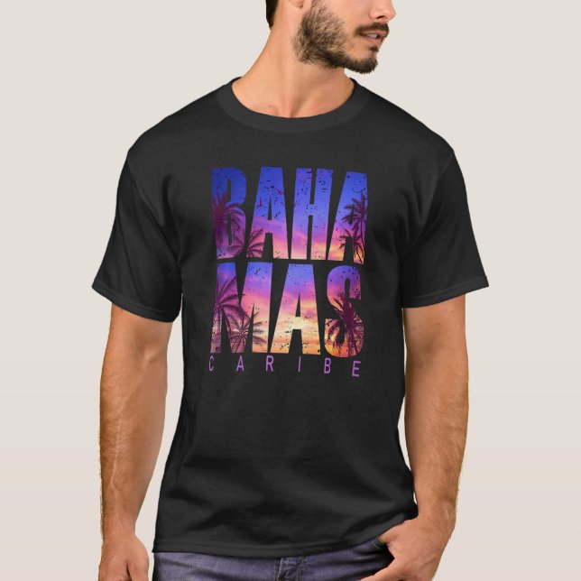 T-shirt Bahamas Caribe Beach Summer Vacation Matching Fami (Devant)