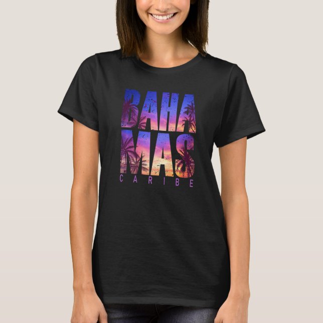 T-shirt Bahamas Caribe Beach Summer Vacation Matching Fami (Devant)