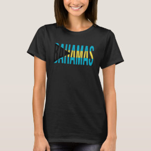 T-shirt Bahamas Dans Les Couleurs Du Drapeau