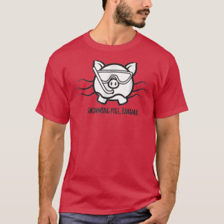 T-shirt Bahamas Natation Cochons Snorkeling