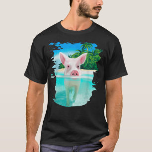 T-shirt Bahamas Pigs de natation Pig nage plage vacances