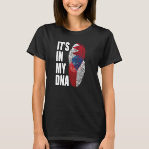 T-shirt Bahraini Et Tchèque Mélangent Le Drapeau ADN Patri
