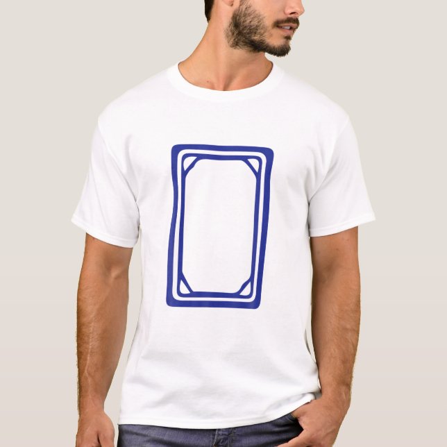T-shirt Baiban Dragon De Mahjong Blanc 白 Carrelage 板. C'es (Devant)