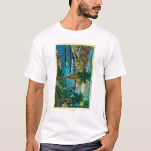 T-shirt Baie d'Avalon, île de Père Noël Catalina d'hori