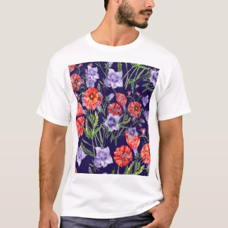 T-shirt Baie de Populations Bluebell Watercolor