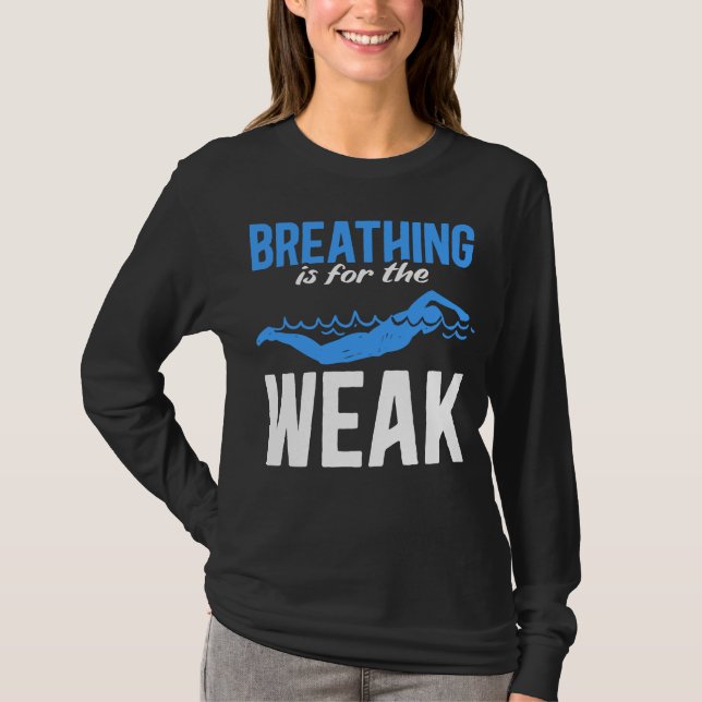 T-shirt Baignade amusante Humour nageur (Devant)