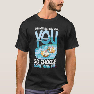 T-shirt Baignade en haute plongée de porc de Guinée