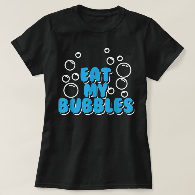 T-shirt Baignade Gif Swim Coach Swim Team Mange Mes Bulles (Design devant)