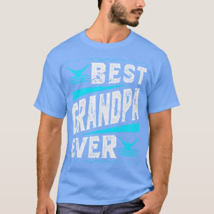 T-shirt Baignade Meilleur Grand-Père Jamais Nager 1