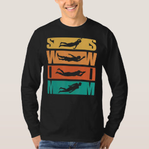 T-shirt Baignade Style Vintage Idéal Pour La Baignade