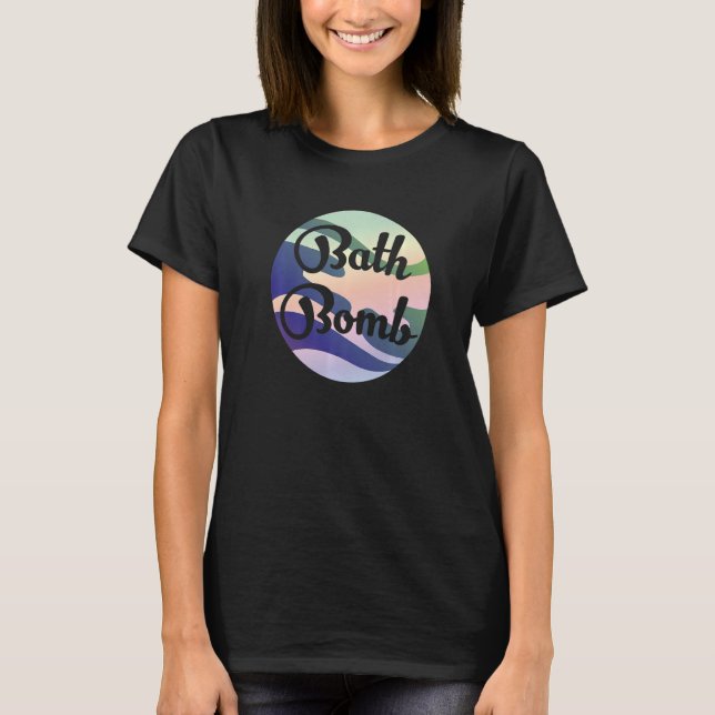 T-shirt Baignoire à bulles Relaxation Bombes de bain passi (Devant)