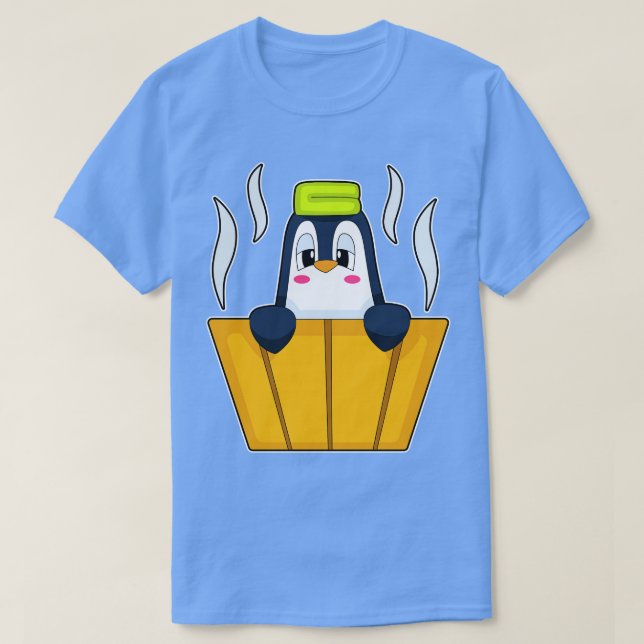 T-shirt Baignoire en pingouin (Design devant)