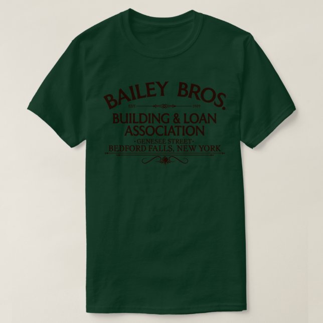 T-shirt Bailey Bros Immeuble Prêt Bedford Fall NY (Design devant)