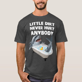 T-shirt Bain De Requin Graphique À La Mode Peu De Chemise