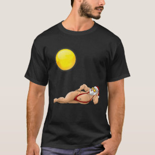 T-shirt Bain de soleil Père Noël Rouge Mankini Cool Beach