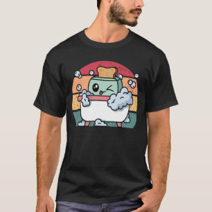 T-shirt Bain grille-pain Funny Retro Rire en direct Bain g