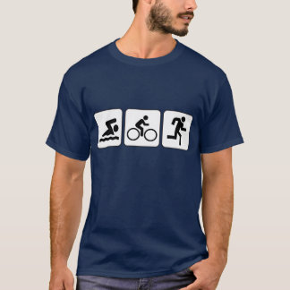 T-shirt Bain, vélo, course - triathlon