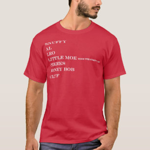 T-shirt baise al leo petit plus gimpy jambe joues boney bo