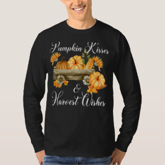 T-shirt Baisers citrouilles Et Récolte Souhaite Belle Chut