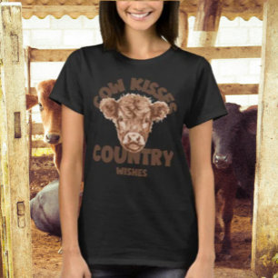 T-shirt Baisers de vache Vœux campagnards